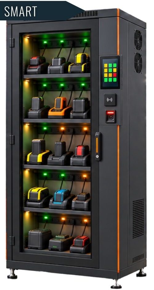 Industrial battery cabinet